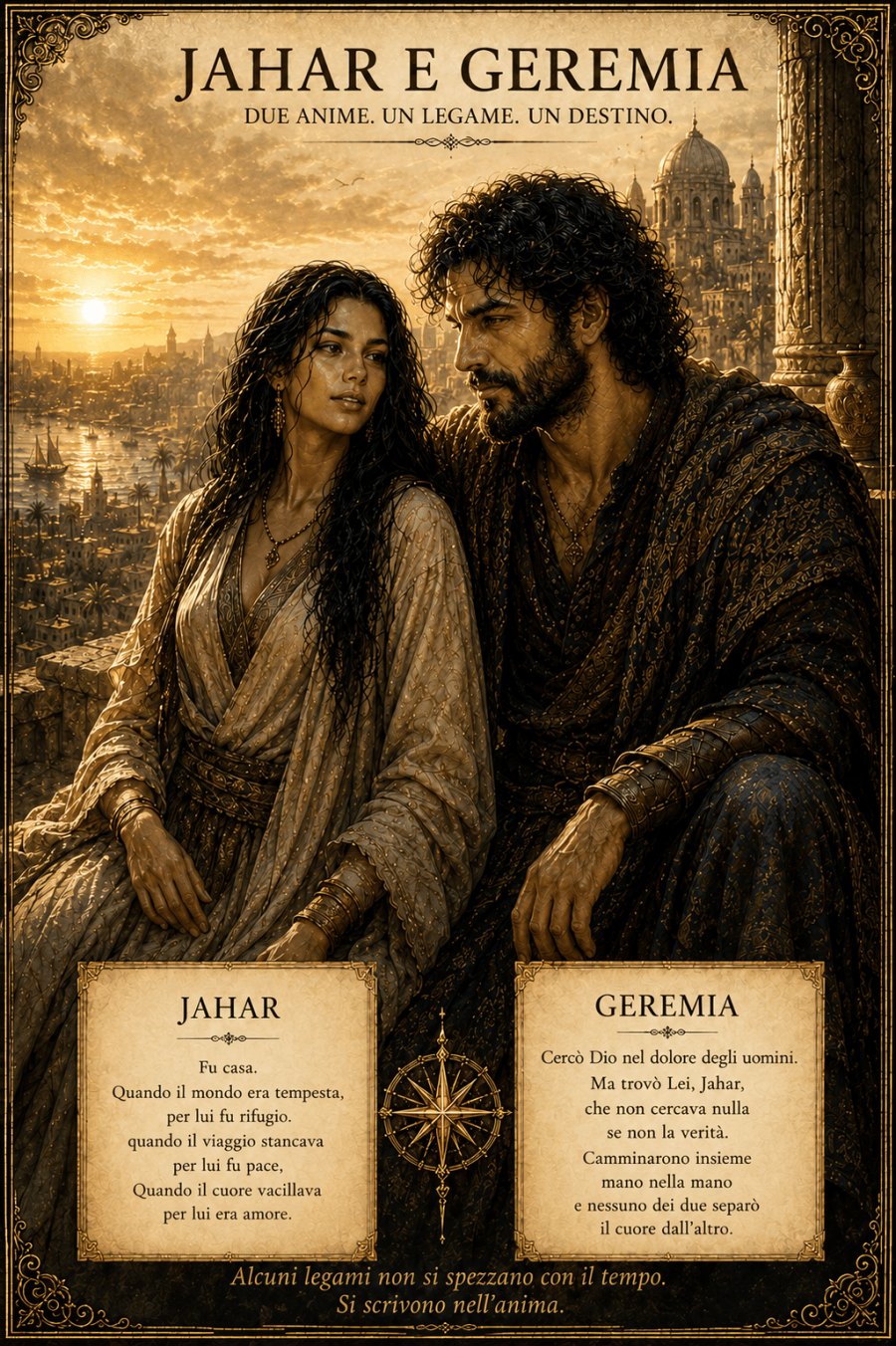 Jahar e Geremia insieme, tavola illustrata della graphic novel